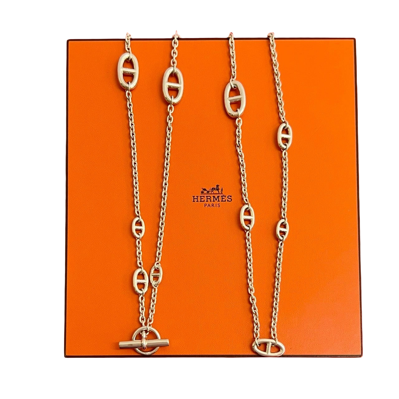 HERMÈS Chaîne d’Ancre Farandole Introduced 2006 Inspired by Robert Dumas 100% Authentic Pre-Owned AB Rank Gently Used