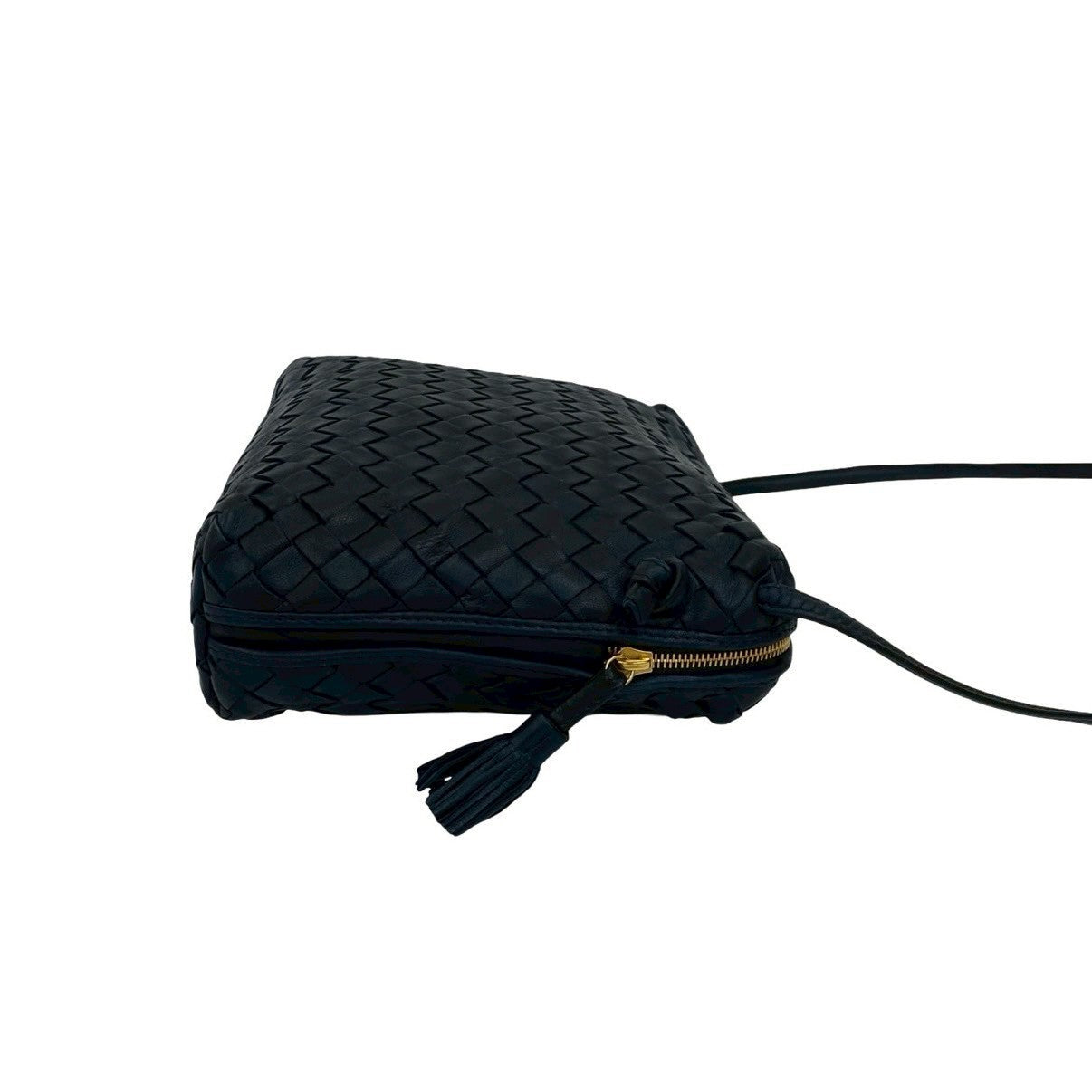 Bottega Veneta Intrecciato Leather Navy by Tomas Maier Era Mid 2010s 100% Authentic ✨ Excellent Pre-Owned