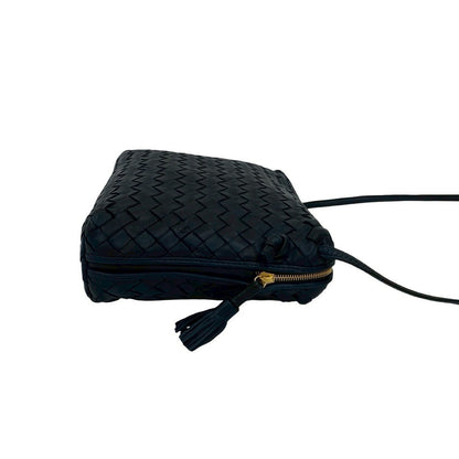 Bottega Veneta Intrecciato Leather Navy by Tomas Maier Era Mid 2010s 100% Authentic ✨ Excellent Pre-Owned