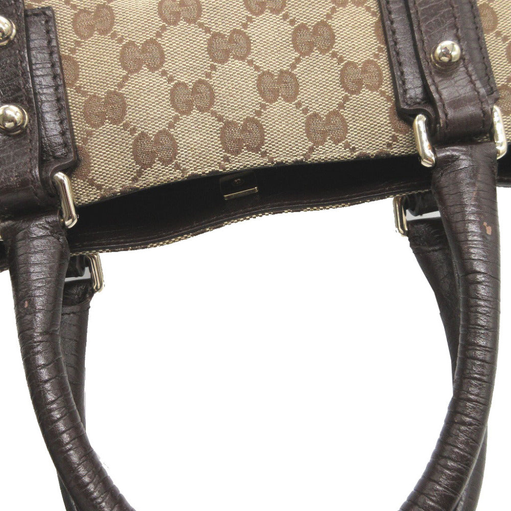 GUCCI Sherry Handbag in GG Canvas and Leather – 100% Authentic Pre-Owned Circa Early 2000s byTom Ford Era ✨Very Good