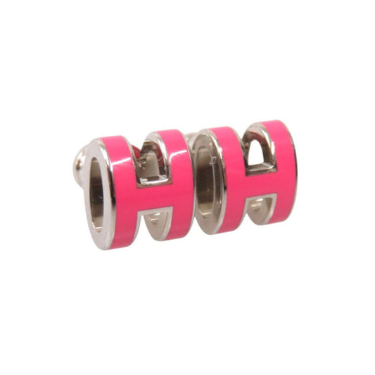 Hermès Pop H Pierced Earrings Pink Metal – Designed by Pierre Hardy, 2020s, 100% Authentic Pre-Owned