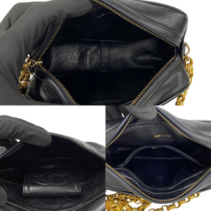 CHANEL Vintage Matelassée Caviar Leather, Gold-Tone Hardware, Made in Italy, 1st Series (Circa 1989–1991) – Pre-Owned, 100% Authentic