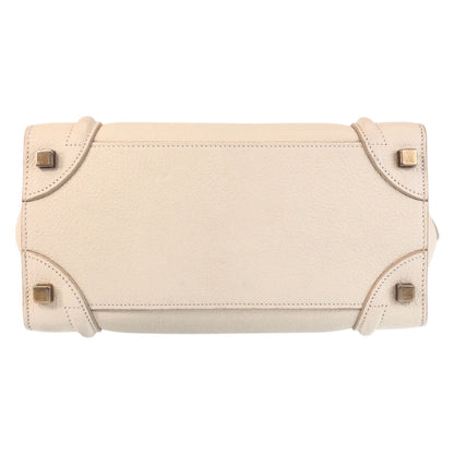 Celine The Luggage Micro Phoebe Philo Era – Early 2010s – Ivory/Gold Metal – 100% Authentic Pre-Owned ✨