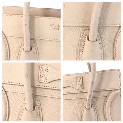 Celine The Luggage Micro Phoebe Philo Era – Early 2010s – Ivory/Gold Metal – 100% Authentic Pre-Owned ✨