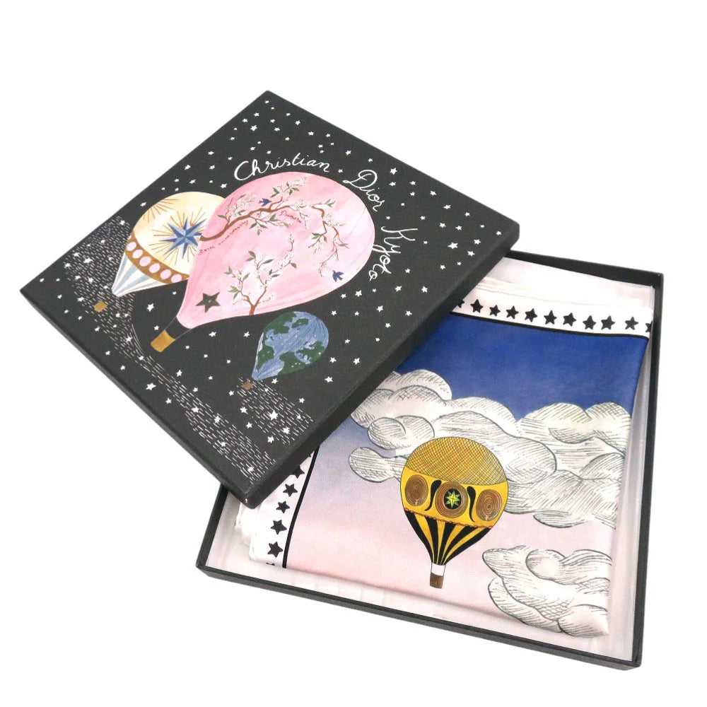 CHRISTIAN DIOR – Scarf – Balloon Print – John Galliano – c. 1999–2003 – 100% Authentic ✨Good Pre-Owned