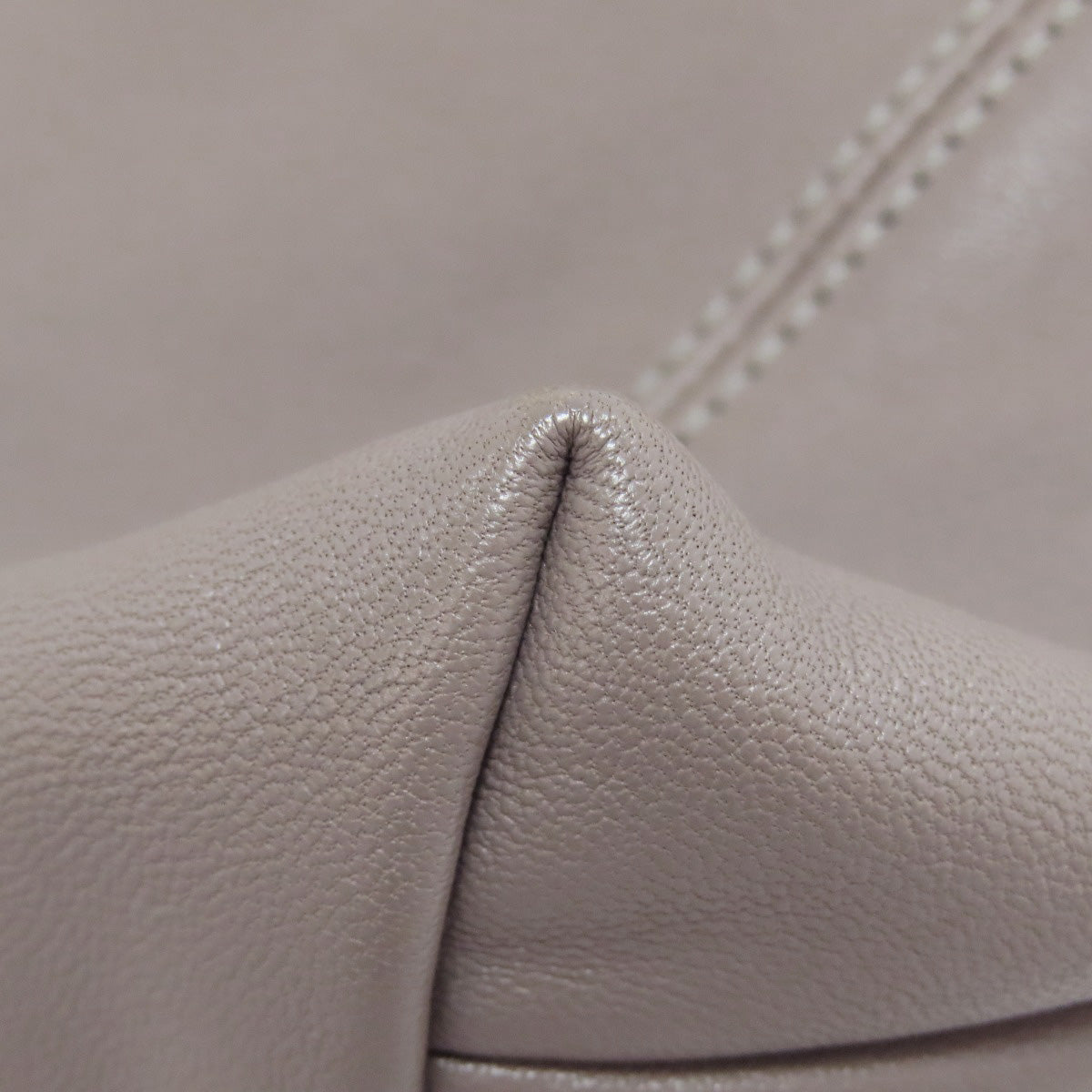 Longchamp Classic Leather Logo Line (2000s Collection) Leather Gray – 100% Authentic ✨Excellent Pre-Owned