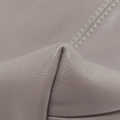Longchamp Classic Leather Logo Line (2000s Collection) Leather Gray – 100% Authentic ✨Excellent Pre-Owned