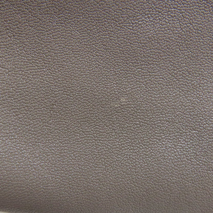 Longchamp Classic Leather Logo Line (2000s Collection) Leather Gray – 100% Authentic ✨Excellent Pre-Owned