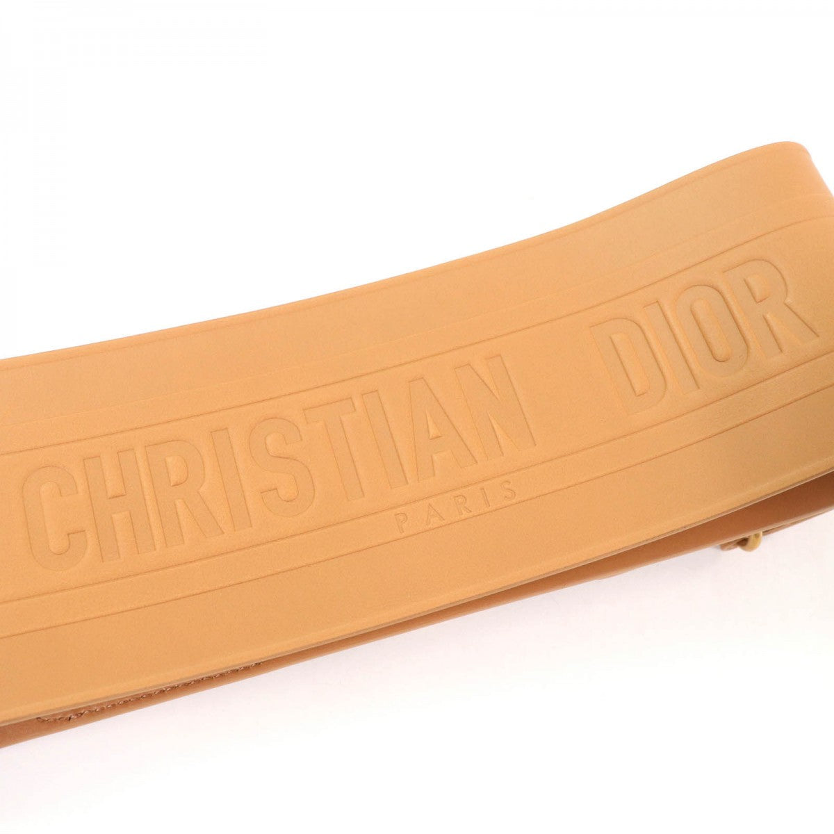 Christian Dior                                                       D-Waist Maxi Belt                                           Black smooth leather with gold-tone hardware