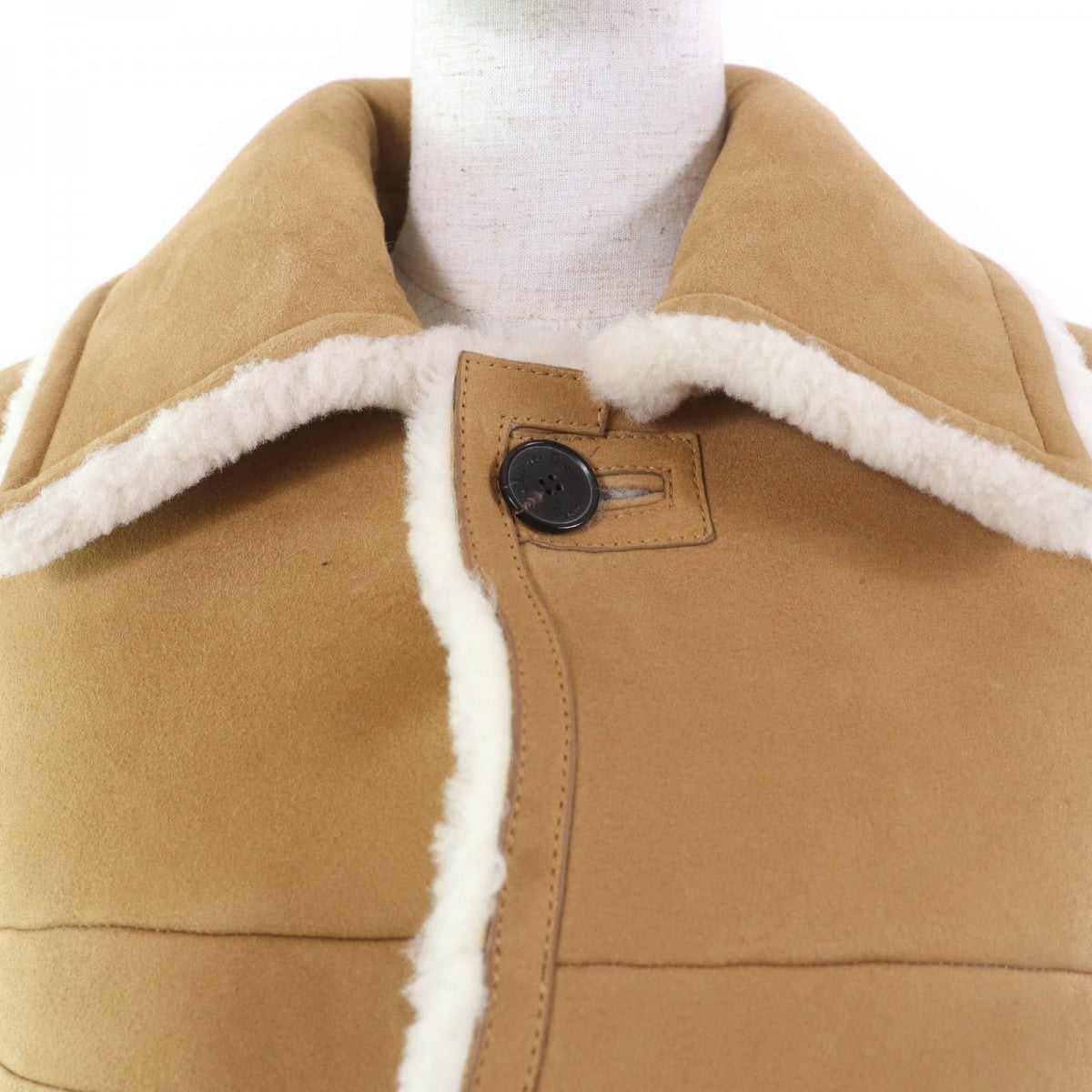Christian Dior – Mouton Jacket – Beige Lambskin Shearling –