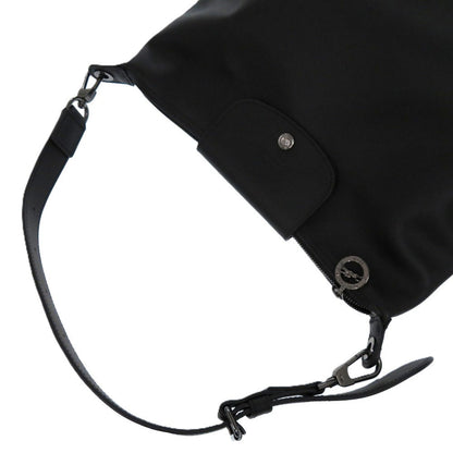 Longchamp – Le Pliage Extra Shoulder Bag – Black Leather – 100% Authentic ✨Pristine Pre-Owned Condition
