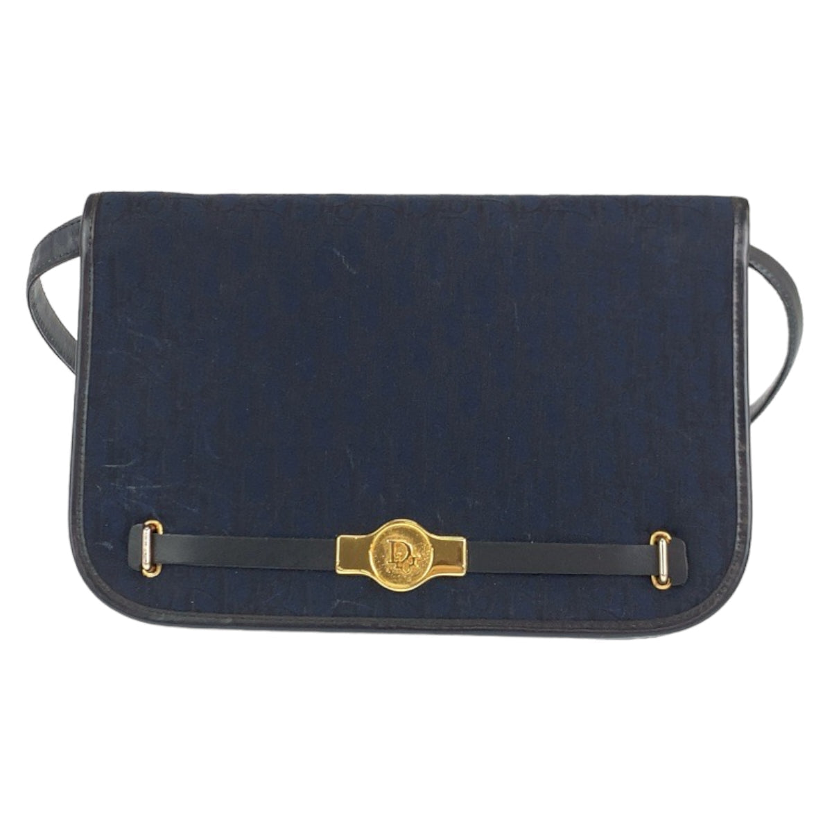 Christian Dior Trotter Canvas navy Gold