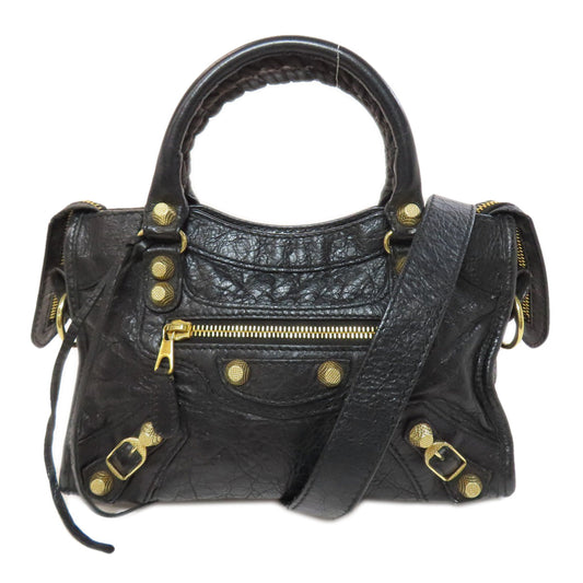 Balenciaga Mini City Bag, 2WAY Style, by Nicolas Ghesquière 2010s Collection, 100% Authentic Pre-Owned