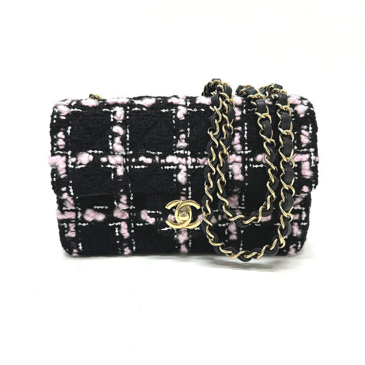 CHANEL – Classic Mini Matelassée otweed by Karl Lagerfeld Era 100% Authentic Pre-Owned NS Rank   ✨Unused exhibit ✨