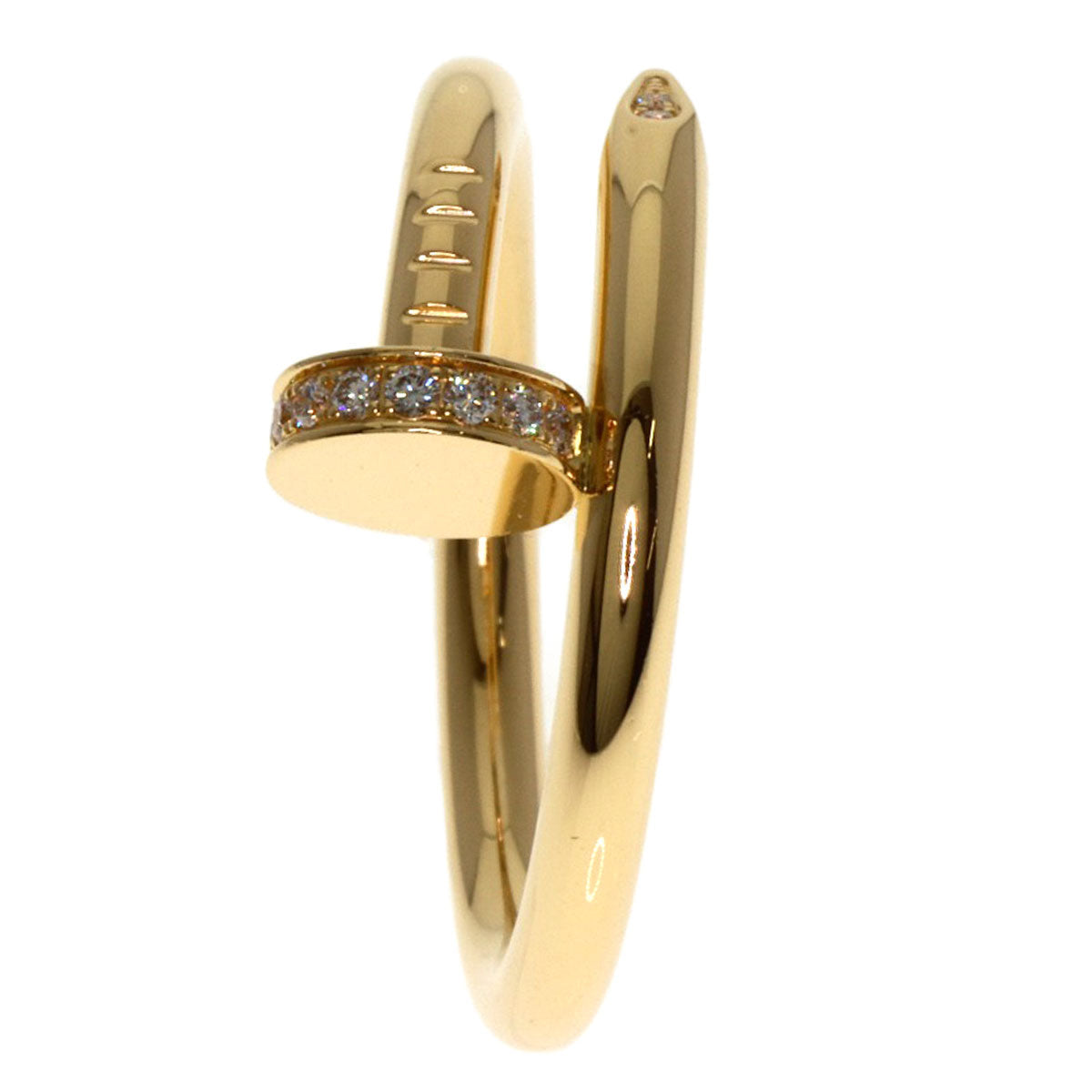 CARTIER Juste un Clou Classic Diamond Ring 18K Yellow Gold 100% Authentic Pre-Owned ✨ A Rank Excellent