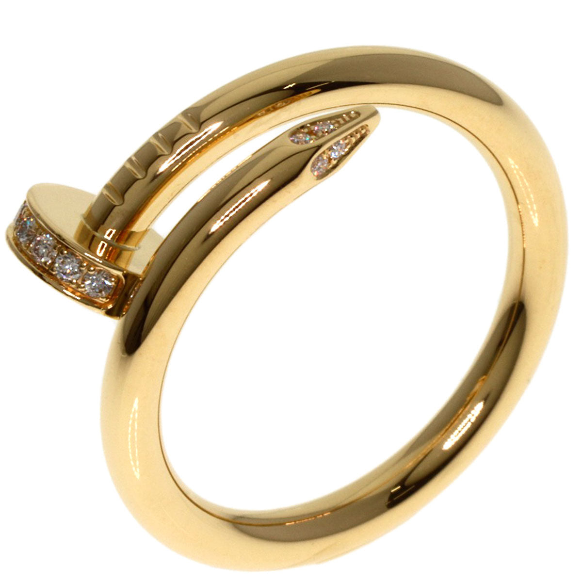 CARTIER Juste un Clou Classic Diamond Ring 18K Yellow Gold 100% Authentic Pre-Owned ✨ A Rank Excellent