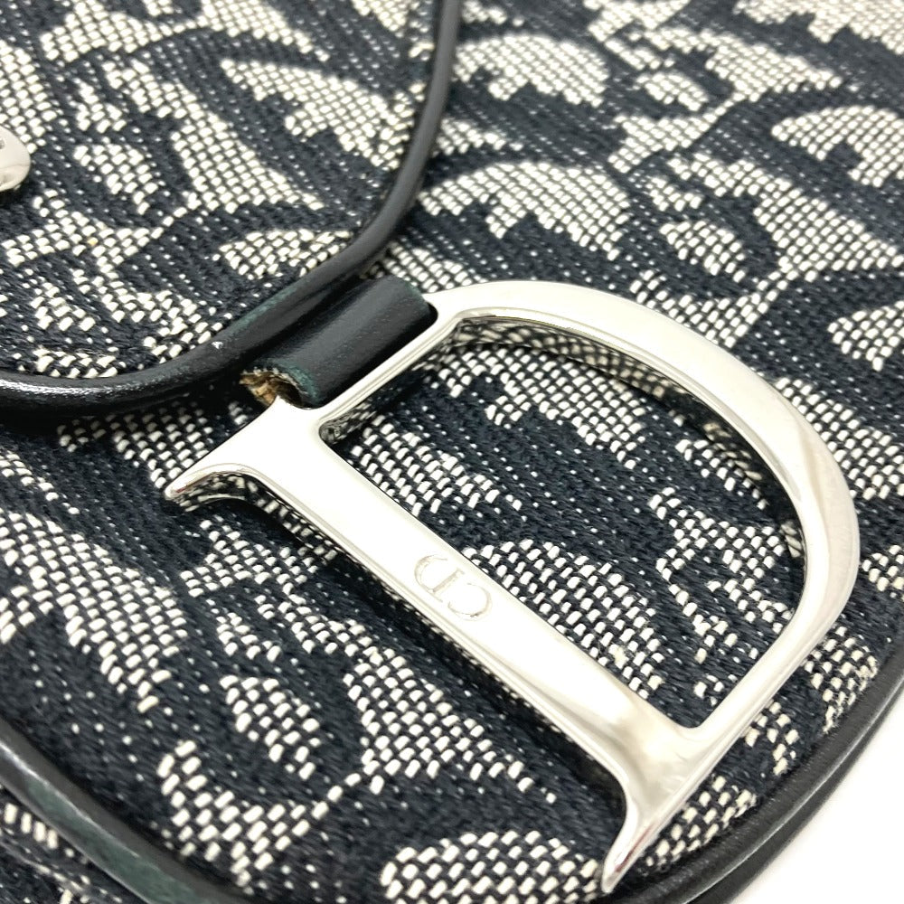 Christian Dior                                                       Trotter Oblique Saddle Bag                               Gray × black