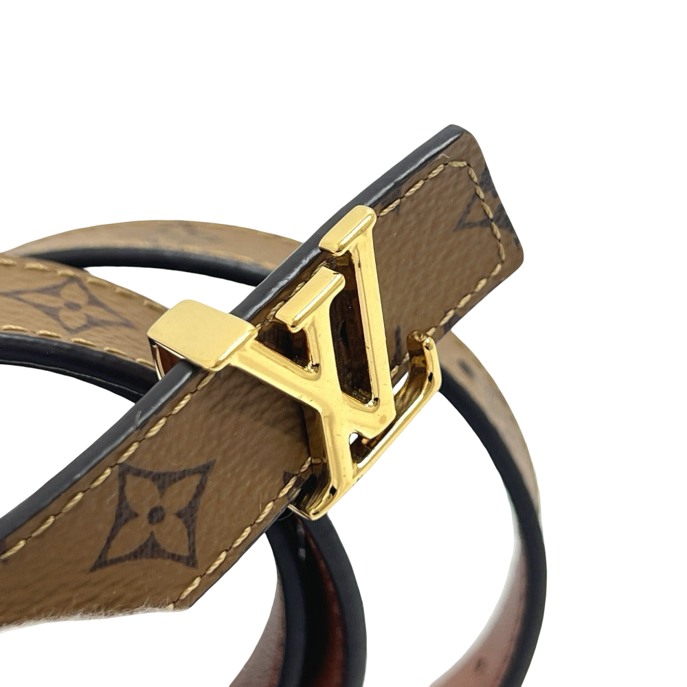 LOUIS VUITTON Belt LV Iconic 20mm Monogram Canvas Brown Women’s 100% Authentic ✨Excellent Pre-Owned Condition