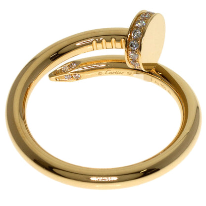 CARTIER Juste un Clou Classic Diamond Ring 18K Yellow Gold 100% Authentic Pre-Owned ✨ A Rank Excellent