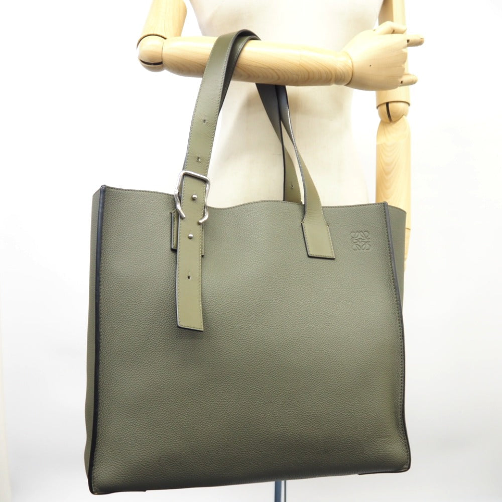 LOEWE – Tote Bag – Anagram Buckle Tote Jonathan Anderson – 2015 – 100% Authentic AB Rank Very✨Good Pre-Owned