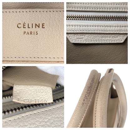 Celine The Luggage Micro Phoebe Philo Era – Early 2010s – Ivory/Gold Metal – 100% Authentic Pre-Owned ✨