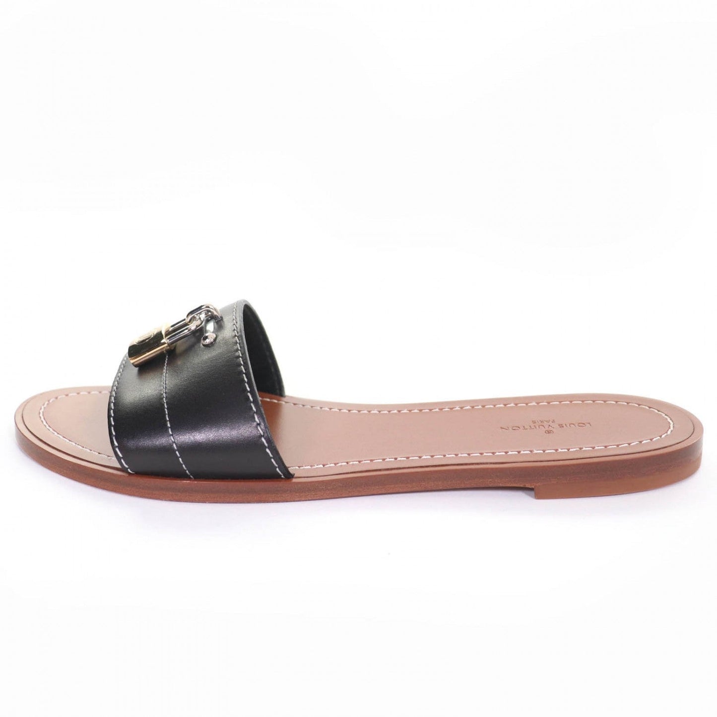 LOUIS VUITTON – Lockit Line Sandals  Nicolas Ghesquière – 2016 – 100% Authentic Pre-Owned A Rank✨Excellent Condition