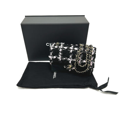 CHANEL – Classic Mini Matelassée otweed by Karl Lagerfeld Era 100% Authentic Pre-Owned NS Rank   ✨Unused exhibit ✨