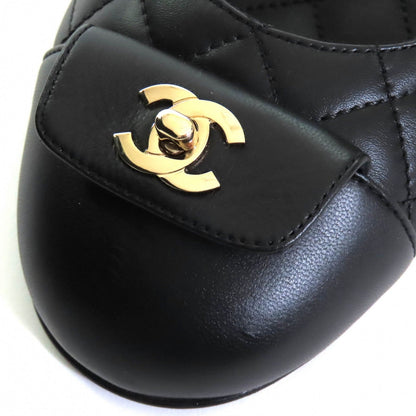 CHANEL Ballerinas Black Leather – Size 36 – Fall/Winter 2024 (Boutique) collection from CHANEL. – 100% Authentic Pre-Owned Fall/Winter 2024 S Rank ✨Like New✨