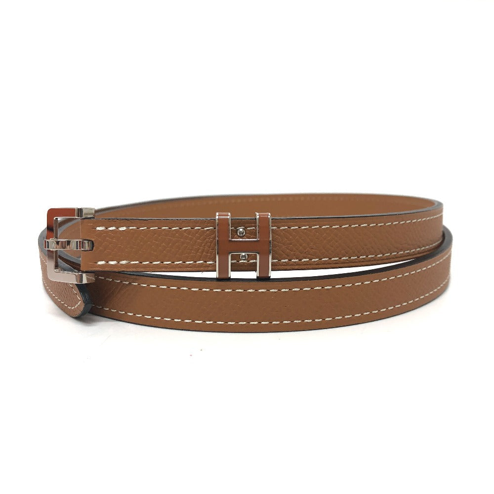 HERMÈS – “Pop H” Belt 15 Epsom Leather Brown Size 80 Introduced 2010 Inspired by Philippe Mouquet – 100% Authentic Pre-Owned Near Mint✨