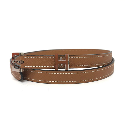 HERMÈS – “Pop H” Belt 15 Epsom Leather Brown Size 80 Introduced 2010 Inspired by Philippe Mouquet – 100% Authentic Pre-Owned Near Mint✨