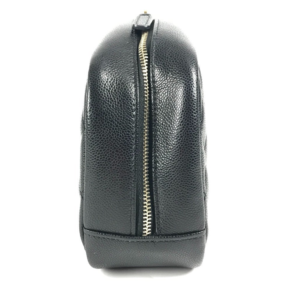 CHANEL – Pouch – CC COCO Mark Logo Matelassée– Karl Lagerfeld Era – Approx. 2018–2019 – 100% Authentic Pre-Owned                      SA Rank ✨ Excellent