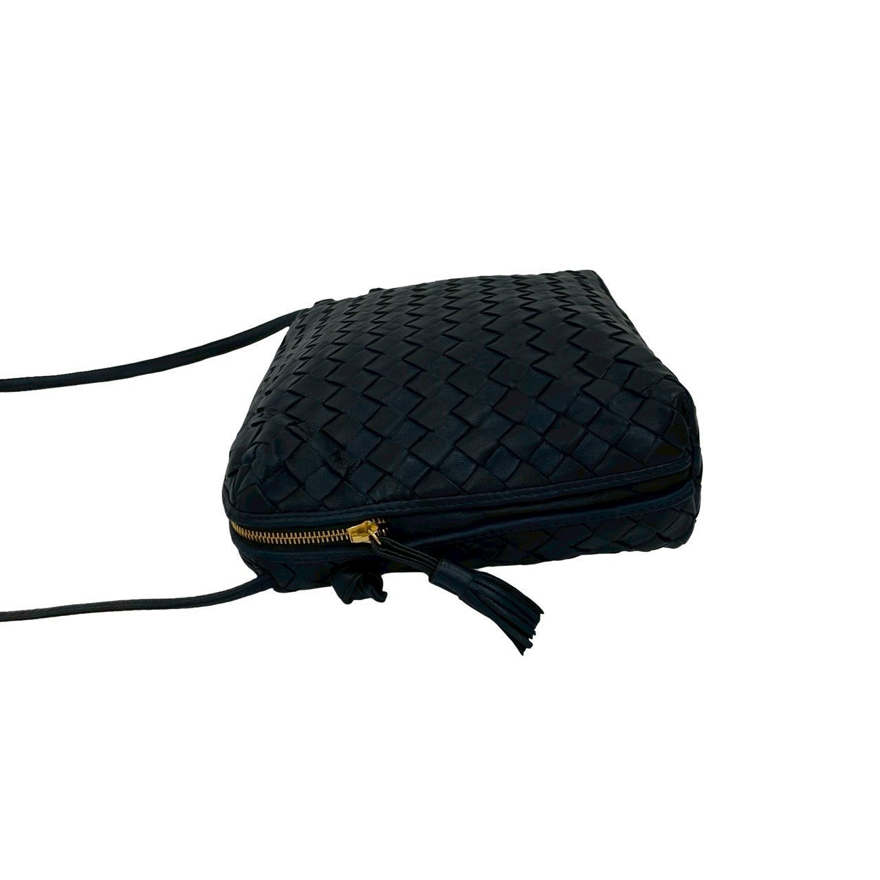 Bottega Veneta Intrecciato Leather Navy by Tomas Maier Era Mid 2010s 100% Authentic ✨ Excellent Pre-Owned