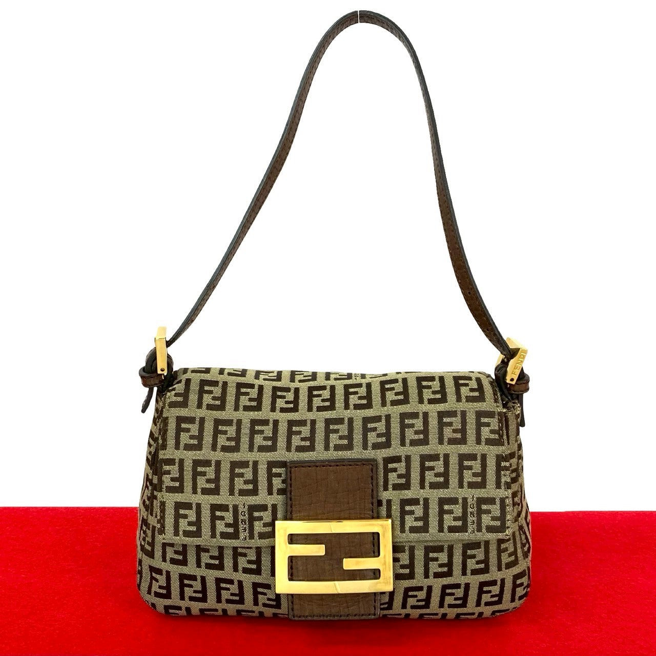 FENDI Mamma Bucket Zucchino FF Pattern by Silvia Venturini Fendi Early 2000s 100% Authentic      Pre-Owned ✨
