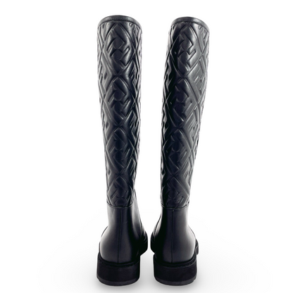 FENDI – Long Boots Zucca Embossed FF Motif – 2021 – 100% Authentic ✨Excellent Pre-Owned with light use Condition