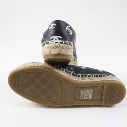CHANEL Leather Shoes – Black & White Size 35 Collection 22S – 100% Authentic ✨Excellent Pre-Owned Condition, Almost New
