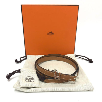 HERMÈS – “Pop H” Belt 15 Epsom Leather Brown Size 80 Introduced 2010 Inspired by Philippe Mouquet – 100% Authentic Pre-Owned Near Mint✨