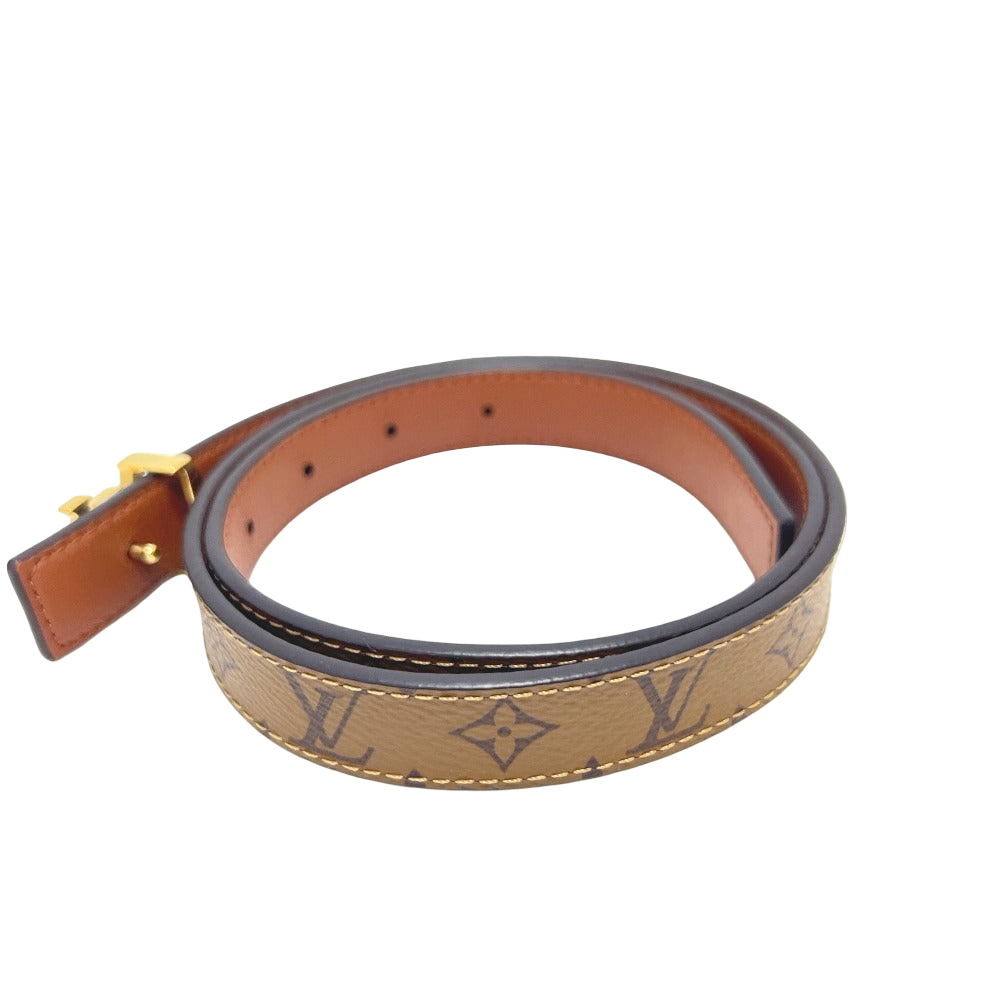 LOUIS VUITTON Belt LV Iconic 20mm Monogram Canvas Brown Women’s 100% Authentic ✨Excellent Pre-Owned Condition