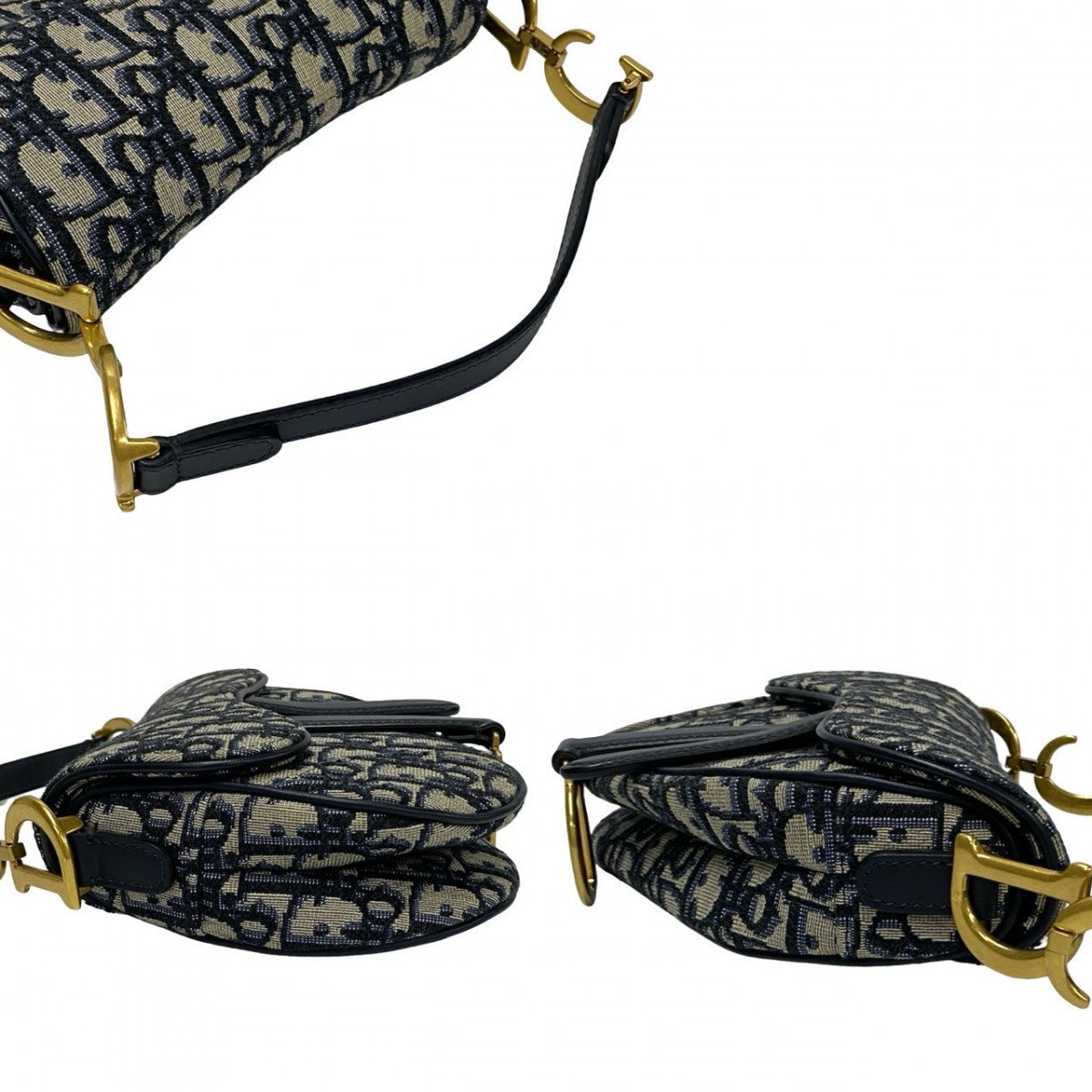 Christian Dior Oblique Saddle Bag (Reissue)
Leather, Canvas Navy Trotter Patern Oblique