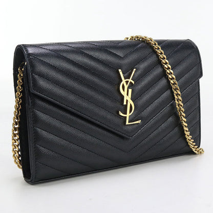 SAINT LAURENT – Cassandra Chain Wallet by Anthony Vaccarello 2018–2019 100% Authentic A Rank ✨ Excellent Pre-Owned