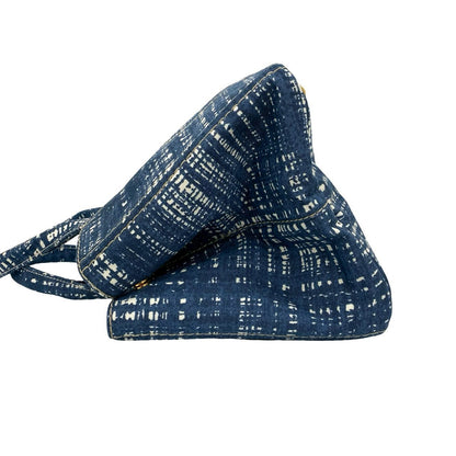 Prada Blue canvas with signature triangle logo hardware Introduced Early 2000s by Miuccia Prada – 100% Authentic Pre-Owned AB Rank ✨ Gently Used