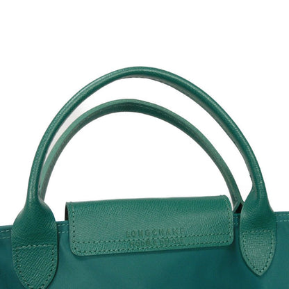 LONGCHAMP – Le Pliage Energy L Top Handle – Recycled Canvas Emerald – 100% Authentic ✨Very Good Pre-Owned Condition