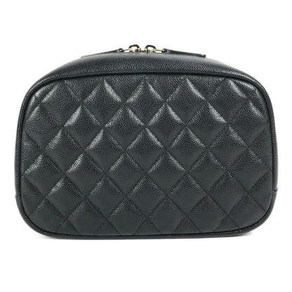 CHANEL – Pouch – CC COCO Mark Logo Matelassée– Karl Lagerfeld Era – Approx. 2018–2019 – 100% Authentic Pre-Owned                      SA Rank ✨ Excellent