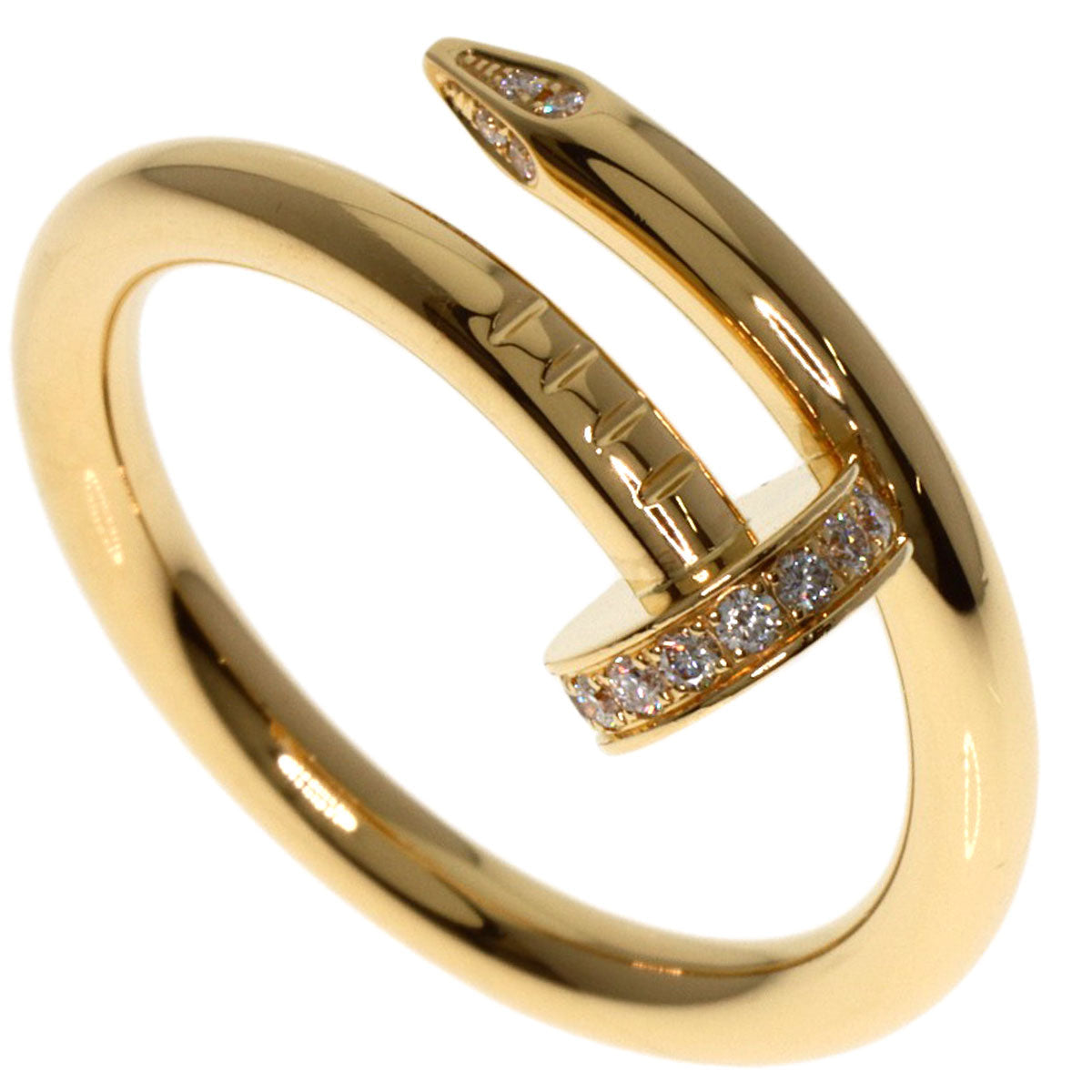 CARTIER Juste un Clou Classic Diamond Ring 18K Yellow Gold 100% Authentic Pre-Owned ✨ A Rank Excellent