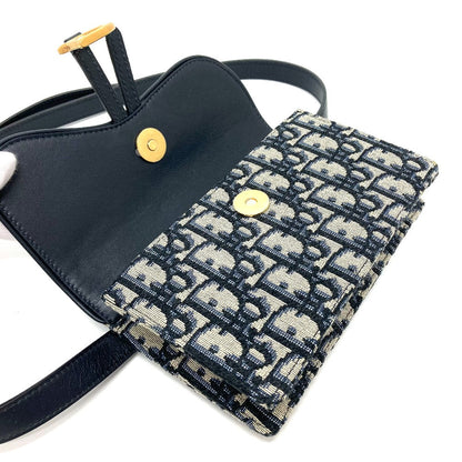 Dior                   Oblique Trotter Saddle Belt Pouch   by John Galliano Era Early 2000s 100% Authentic ✨ Pre-Owned Near-New Condition