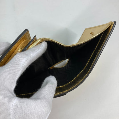 GUCCI – 2020 GG Marmont Compact Wallet Gold by Alessandro Michele 100% Authentic Pre-Owned ✨Near-mint, very lightly used