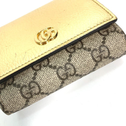 GUCCI – 2020 GG Marmont Compact Wallet Gold by Alessandro Michele 100% Authentic Pre-Owned ✨Near-mint, very lightly used