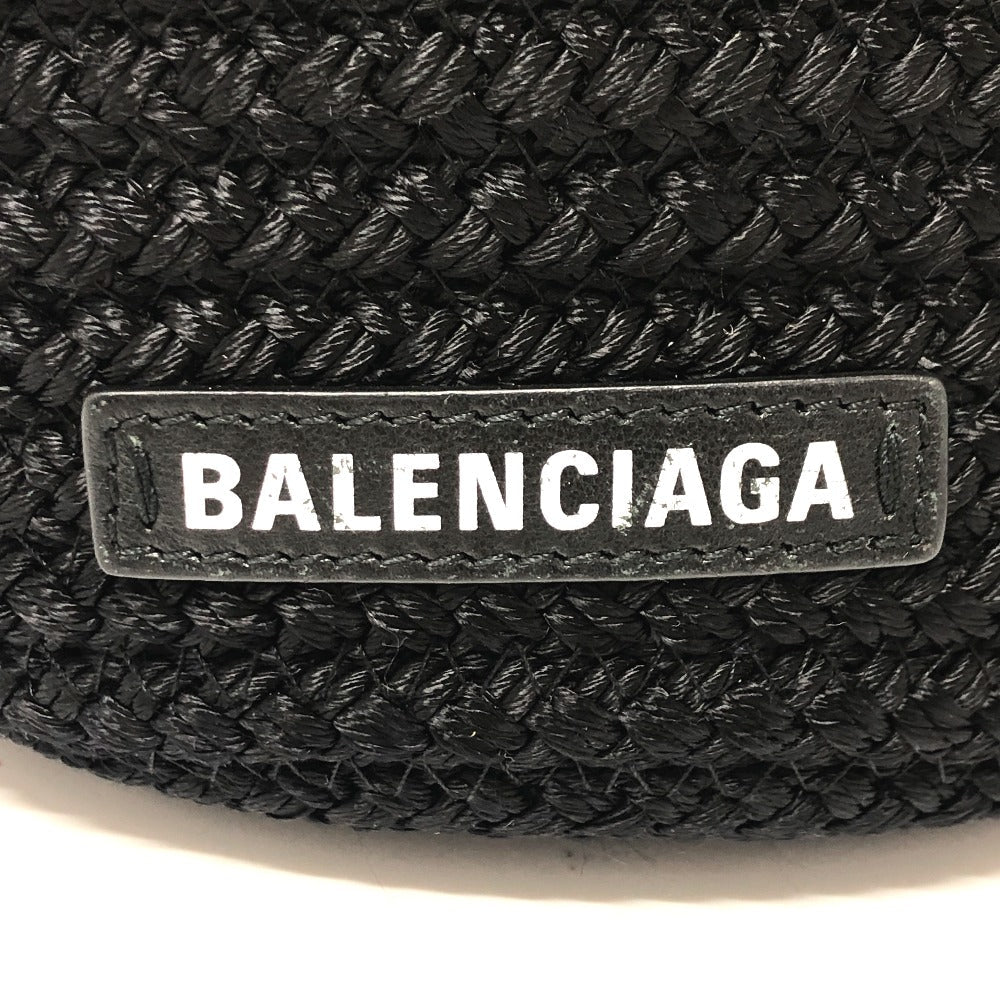 Balenciaga Ibiza Small Basket in Black Nylon & Lambskin – Designed by Demna, 2020s, 100% Authentic Pre-Owned ✨Near-New Condition