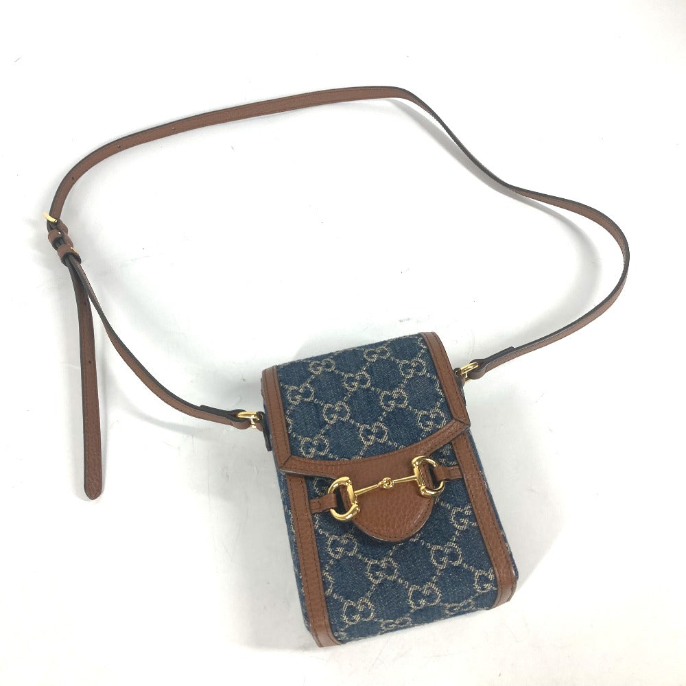 GUCCI Horsebit 1955 Mini GG Denim & Brown Leather – 100% Authentic Pre-Owned, by Alessandro Michele 2023 ✨Near-New