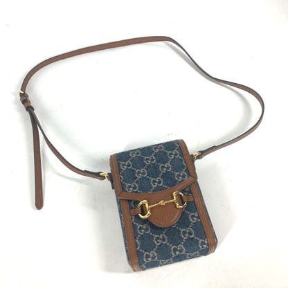 GUCCI Horsebit 1955 Mini GG Denim & Brown Leather – 100% Authentic Pre-Owned, by Alessandro Michele 2023 ✨Near-New