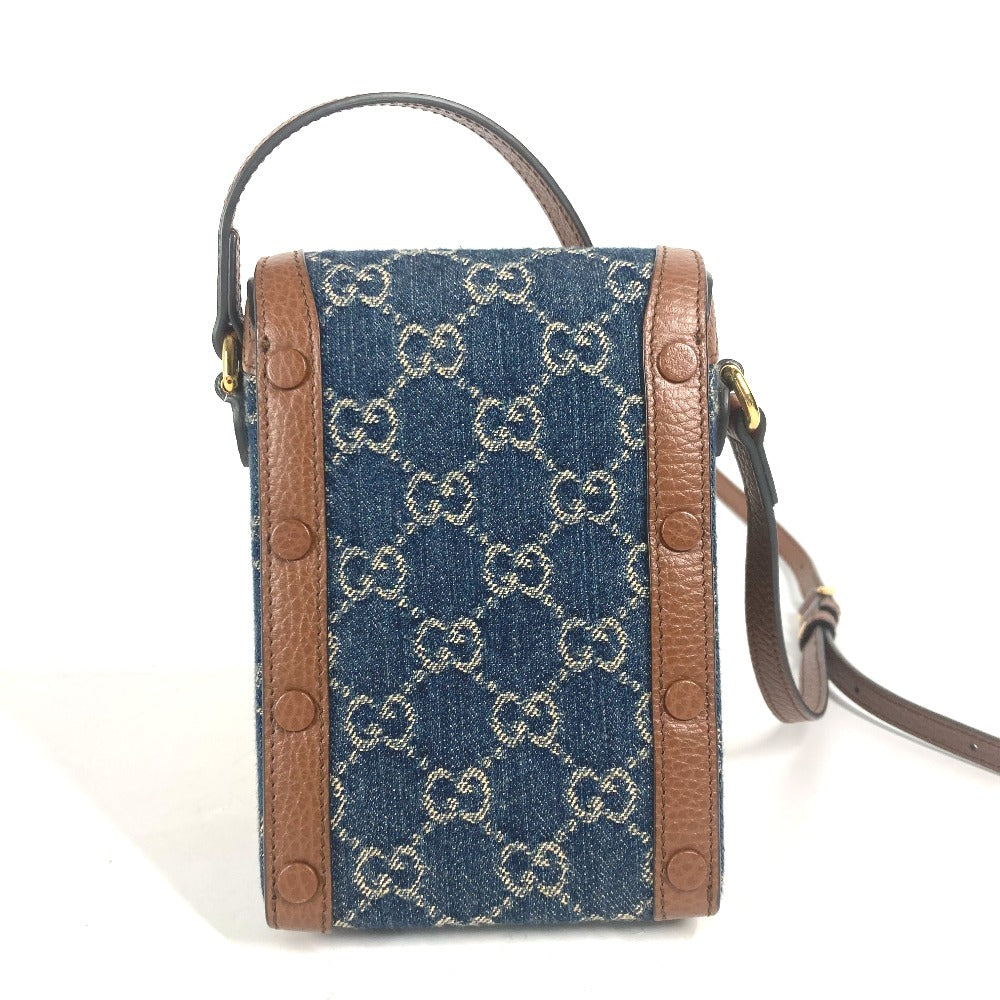 GUCCI Horsebit 1955 Mini GG Denim & Brown Leather – 100% Authentic Pre-Owned, by Alessandro Michele 2023 ✨Near-New
